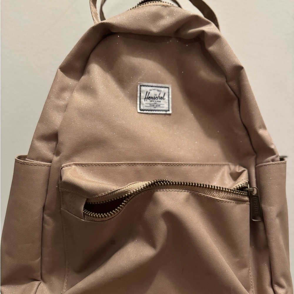 Herschel Supply sparkly Tan backpack